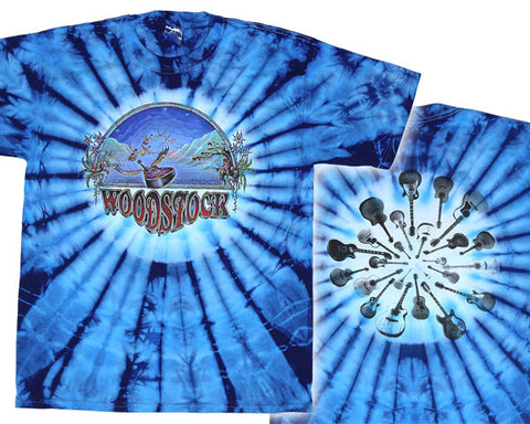 Woodstock Guitar tie-dye T-shirt
