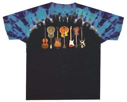 Guitars II tie-dye long sleeve shirt