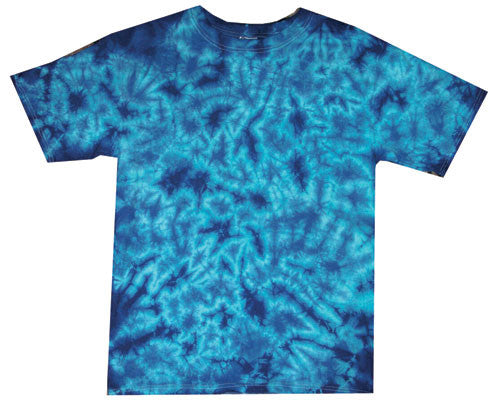 Blue Crinkle tie-dye T-shirt