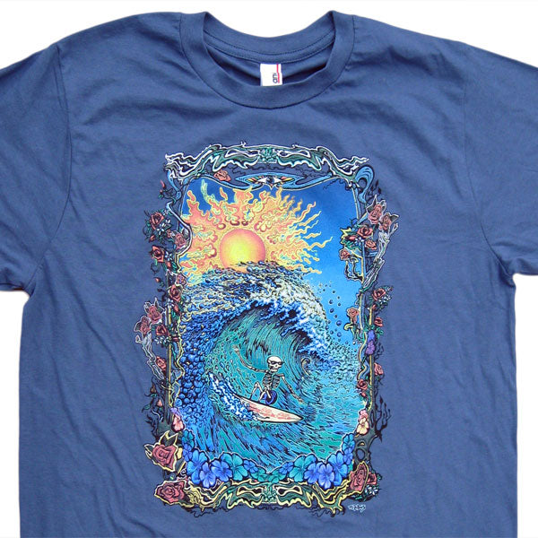 Grateful Surfer blue T-shirt