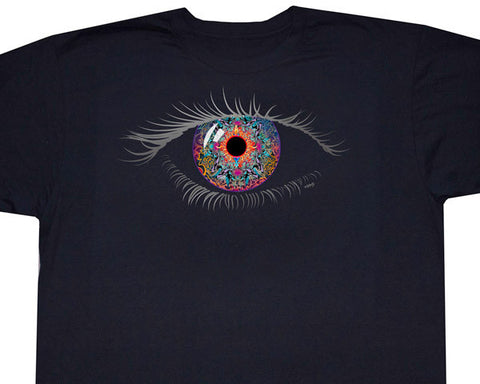 Fractal Eye ringspun T-shirt