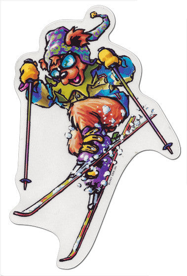 Sports Bear - Skiing die-cut decal