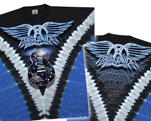 Aerosmith Guitar tie-dye T-shirt - stock M