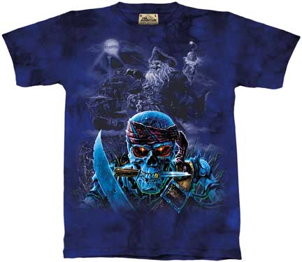 Zombie Pirates tie-dye - clearance YM