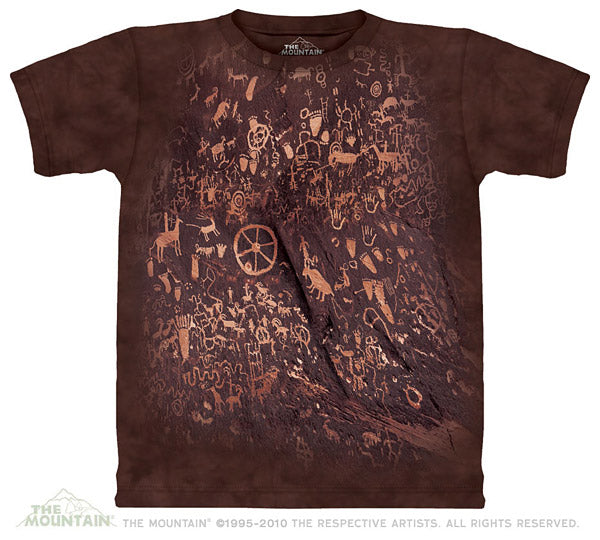 Petroglyph Wall tie-dye T-shirt - stock XL