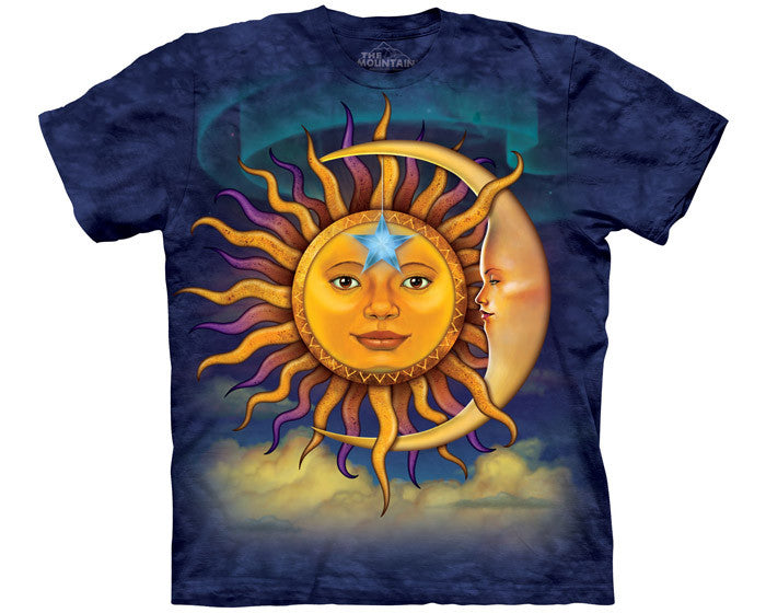 Sun Moon tie-dye T-shirt - stock L
