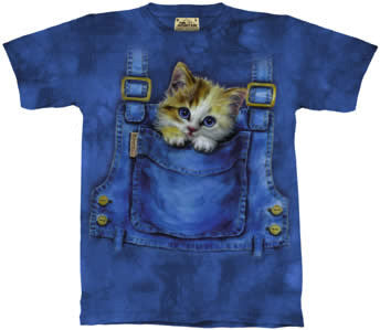 Kitty Overalls youth shirt - sale YXL