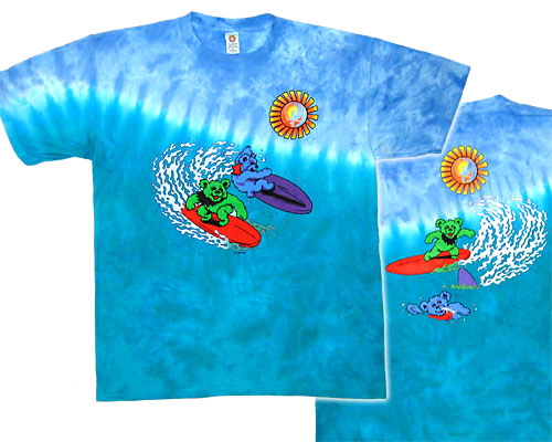 Surf Bears tie-dye T-shirt