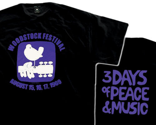 Woodstock Dove black T-shirt