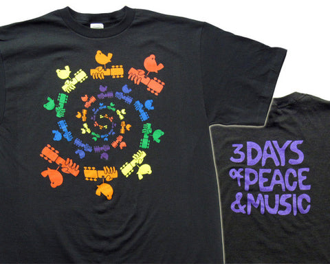 Woodstock Spiral black T-shirt