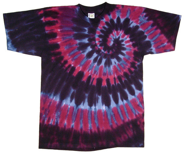 Prairie Wine Spiral tie-dye T-shirt