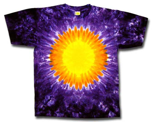 Purple Sun tie-dye T-shirt