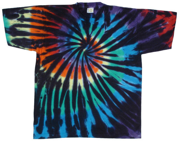 Stained Glass Spiral tie-dye T-shirt