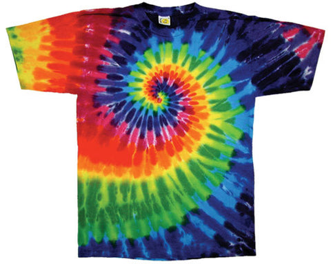 Rainbow Spiral tie-dye T-shirt
