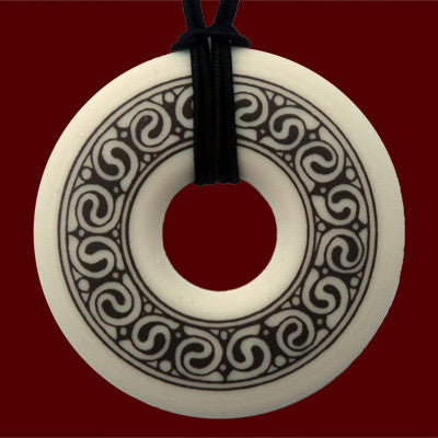 Celtic Spirals Annulus Pendant
